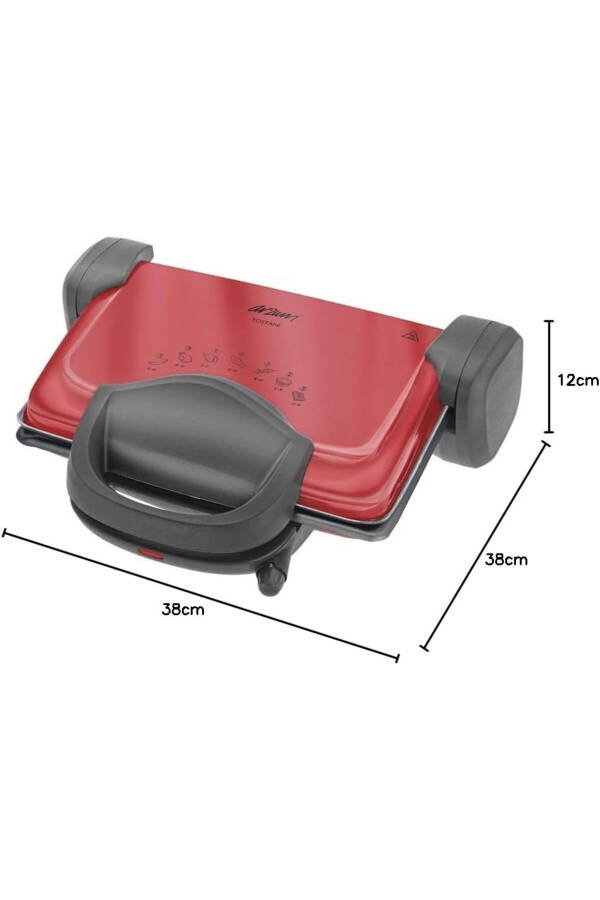 AR287 Tostani 1800 Vtli Toaster - Qizil - 9