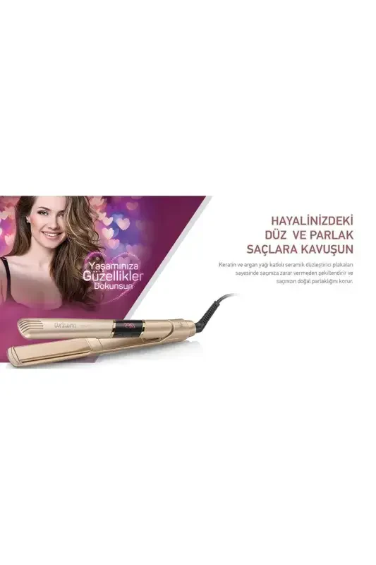 Ar5024 Belisa Ceramic Hair Straightener-white - 4