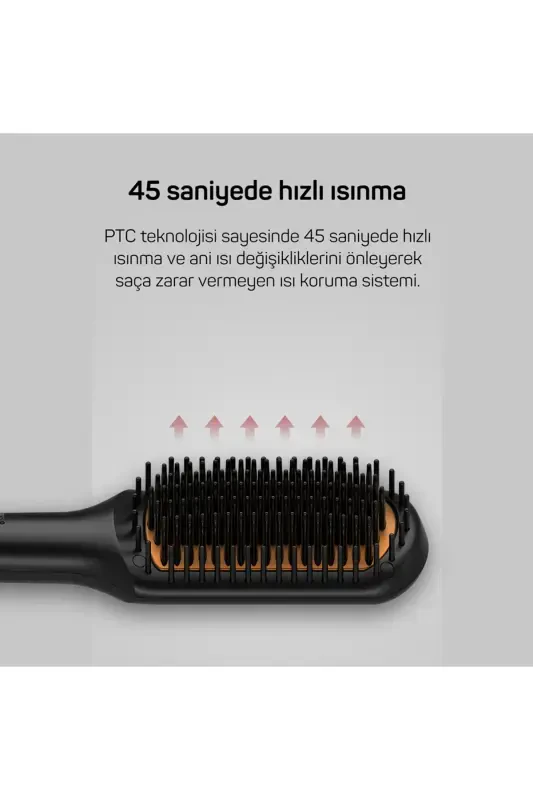 AR5068 Superstar Touch Hair Straightening Brush - Black - 5