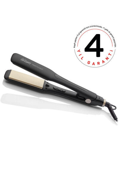 Ar5081 Prostyle Gold Wide Ceramic Plate Hair Straightener - 9