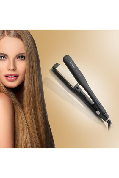 Ar5081 Prostyle Gold Wide Ceramic Plate Hair Straightener - 8