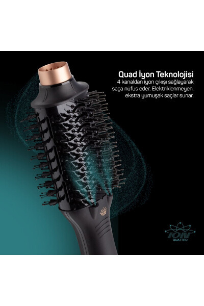 Ar5083 Volume Pro Ultra Air Blow Dryer Hair Styling Brush - Black - 4
