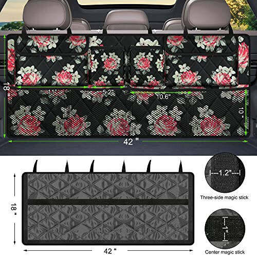 Femuar Car Trunk Organizer,Large Capacity Backseat Trunk Organizer(42