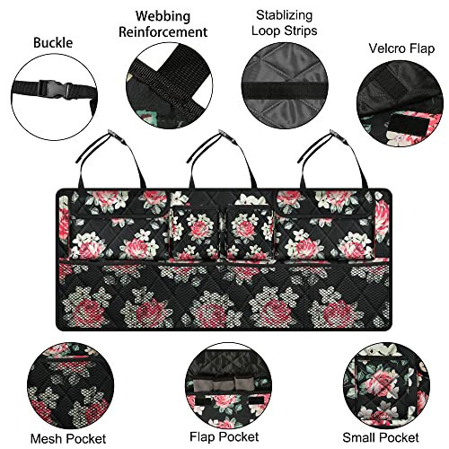 Femuar Car Trunk Organizer,Large Capacity Backseat Trunk Organizer(42