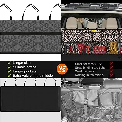 Femuar Car Trunk Organizer,Large Capacity Backseat Trunk Organizer(42