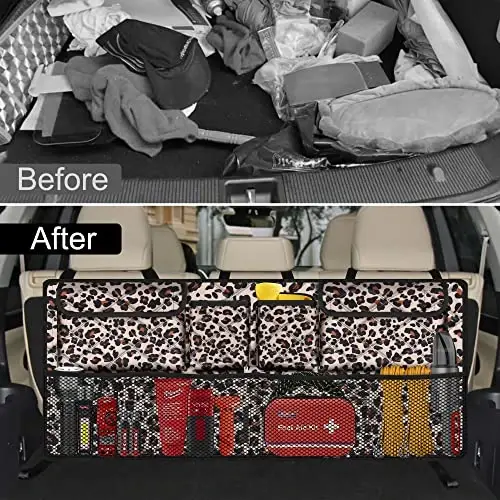 Femuar Car Trunk Organizer,Large Capacity Backseat Trunk Organizer(42