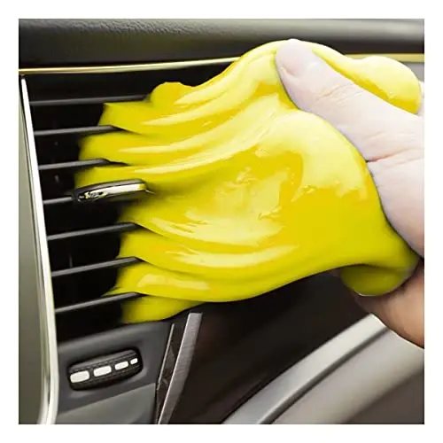 Moly Magnolia Cleaning Gel for Car, Universal Detailing Putty Gel Detail Tools Car Interior Cleaner, Removal Putty Cleaning Keyboard Cleaner for Car Vents, PC, Laptops, Cameras (Yellow) - 2
