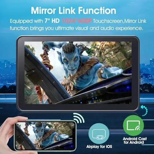 Wireless CarPlay Screen for Car, 7