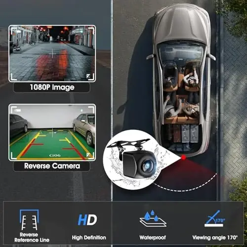 Wireless CarPlay Screen for Car, 7