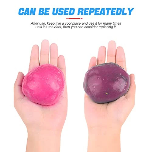 Cleaning Gel for Car, Auto Detailing Slime Mud, Putty Cleaner Dust Removal, Vehicle Interior Soft Glue Cleaning Tools Kit, Car Accessories for Cleaning Air Vents, Keyboard, PC, Laptops (Pink) - Cleaning (1)