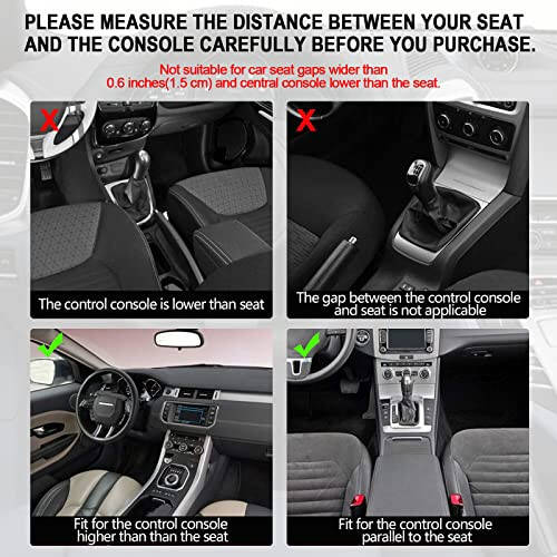 Car Seat Gap Filler Organizer, 2 Pack Multifunctional Car Seat Organizer, Auto Console Side Storage Box with Cup Holders 2 Seat Hooks for Drink, Car Organizer Front Seat for Holding Phone, Sunglasses - 5
