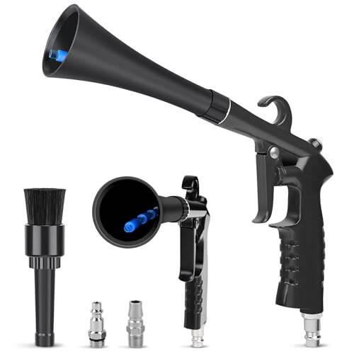Car Cleaning Gun Detailing Interior Dryer Air Blow Gun, High Pressure Blower Gun, Car Detailing Kit Interior Cleaner, Car Detailing Tools for Car Quickly Blasts Dirt and Dust Works with Air - 1