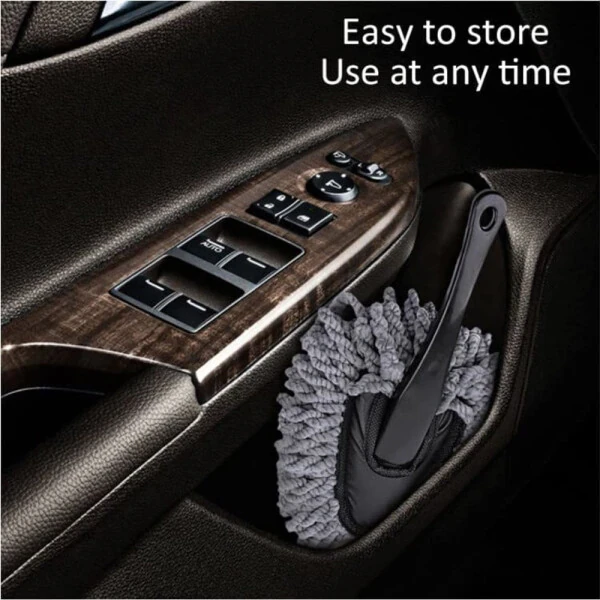 Car Duster Super Soft Microfiber Car Dash Duster Brush Set Interior Exterior Cleaning Dusting and Washing Tool for Car Motorcycle Automotive-GRAY - 3