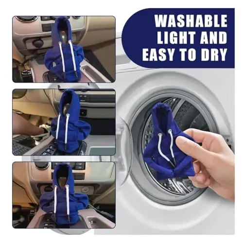 Car Gear Shift Hoodie, Fashionable Gear Shift Knob Cover, Mini Hoodie for Auto Shifter, Auto Interior Cute Gadgets, Universal Car Decoration Accessories - 4