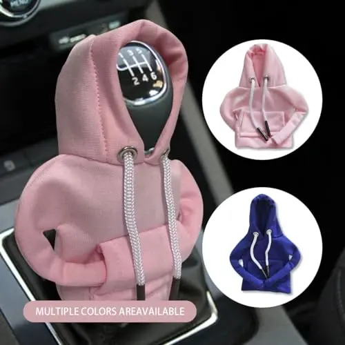 Car Gear Shift Hoodie, Fashionable Gear Shift Knob Cover, Mini Hoodie for Auto Shifter, Auto Interior Cute Gadgets, Universal Car Decoration Accessories - 5