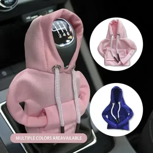 Car Gear Shift Hoodie, Fashionable Gear Shift Knob Cover, Mini Hoodie for Auto Shifter, Auto Interior Cute Gadgets, Universal Car Decoration Accessories - 5