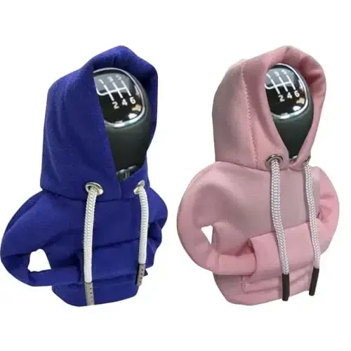 Car Gear Shift Hoodie, Fashionable Gear Shift Knob Cover, Mini Hoodie for Auto Shifter, Auto Interior Cute Gadgets, Universal Car Decoration Accessories - 6