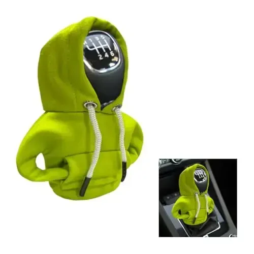 Car Gear Shift Hoodie, Fashionable Gear Shift Knob Cover, Mini Hoodie for Auto Shifter, Auto Interior Cute Gadgets, Universal Car Decoration Accessories - 1
