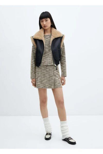 Aralash Ganjli Tweed Kiyim - MANGO (1)