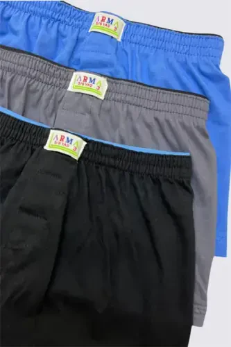 Aralash rangli bolalar mahkamali paxta ich kiyimlari 3 dona 100% paxta - 4