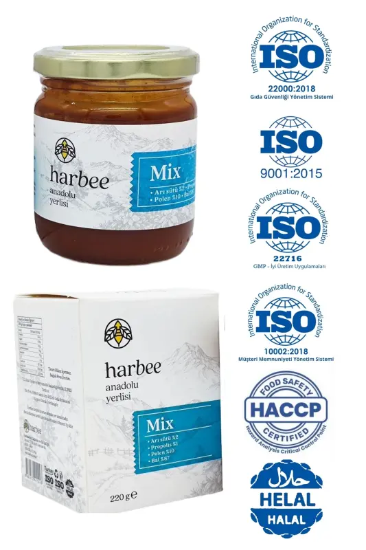 Aralashma | Asal - Propolis - Asal Sut - Polen Aralashmasi - HAR-BEE