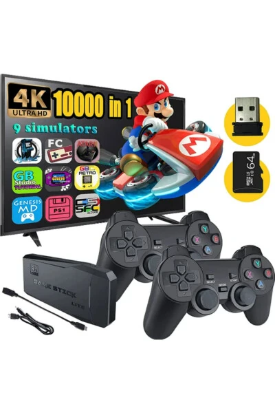 Arcade Super Konsol 20.000+ Retro Oyun Ps1/gbc/gba/sfc 64G 2.4g Çift Kablosuz Joystick - Ozmik (1)