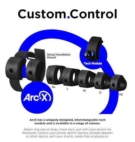 ArcX Bluetooth Smart Ring Remote Control - Waterproof, Super Light, Multi-Function Wearable Technology for The Ultimate Hands Free Control of Any Device - 9