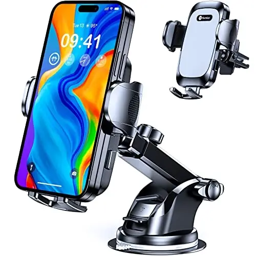 AREDAN [2025 Stabil Nano So'rish Ko'zg'i Telefon Uslagichi Avtomobil uchun Universal Qo'llarsiz So'rish Telefon Tutqichi Avtomobil Panel yoki Havolash Teshigi uchun Samsung iPhone 16 15 14 Plus Pro Max - AREDAN