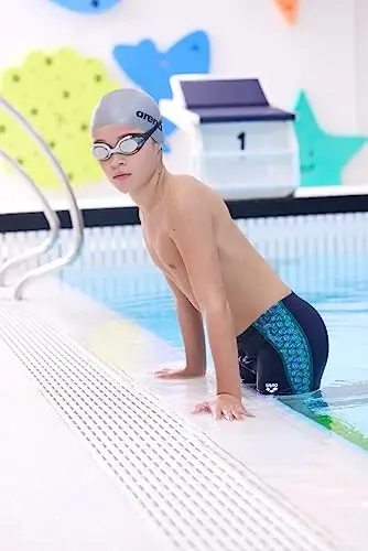 Arena Classic Junior Silicone Qizlar va o'g'il bolalar uchun unisex suzish qalpoqchasi Qulay chidamli bolalar havzasi uchun cho'milish qalpoqchasi, bir o'lcham - 4