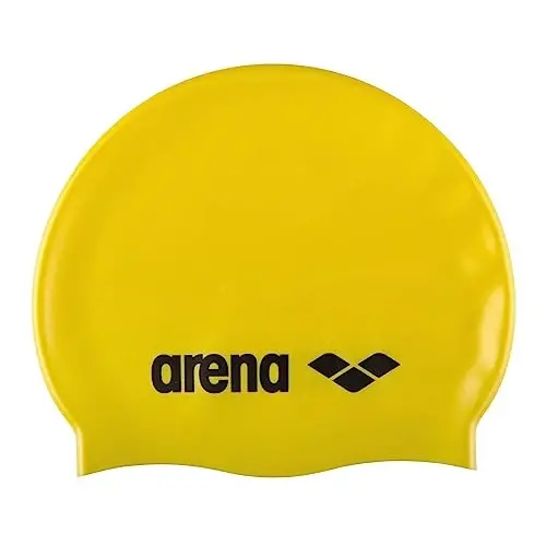Arena Classic Junior Silicone Qizlar va o'g'il bolalar uchun unisex suzish qalpoqchasi Qulay chidamli bolalar hovuzi uchun cho'milish qalpoqchasi, bir o'lcham - 1