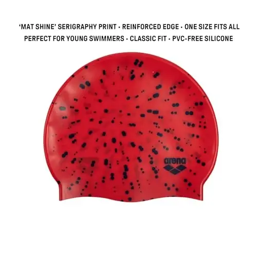 Arena Classic Junior Silicone Qizlar va o'g'il bolalar uchun Unisex Suzish Shapka Qulay Bardoshli Bolalar Hovuzi Shapka, Bir o'lcham - ARENA (1)