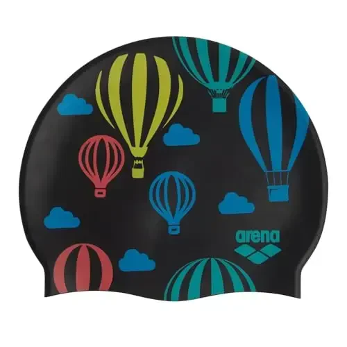 Arena Classic Junior Silicone Qizlar va o'g'il bolalar uchun unisex suzish shapkasi Qulay bardoshli bolalar basseynida cho'milish shapkasi, bir o'lcham - ARENA