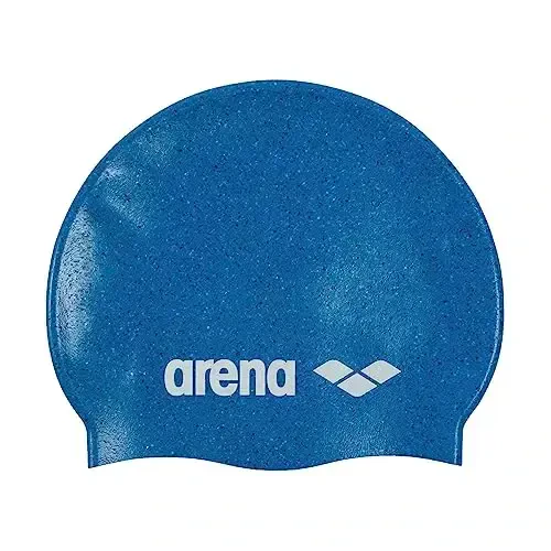Arena Classic Junior Silicone Qizlar va o'g'il bolalar uchun unisex suzish shapkasi Qulay, bardoshli bolalar uchun hovuzda cho'milish shapkasi, bir o'lcham 