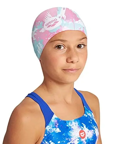 Arena Classic Junior Silicone Unisex Swim Cap for Girls and Boys Comfortable Durable Kids’ Pool Bathing Cap, One Size - 3