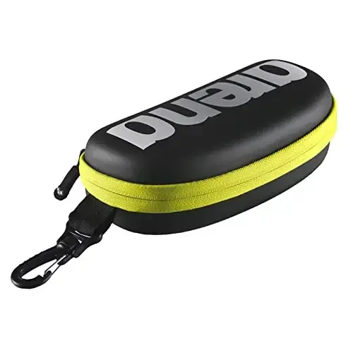 Arena Unisex Swim Goggle Case For Swimming Goggles, Protective Hardcover Carrying Case With Clip, Multiple Colors - 1