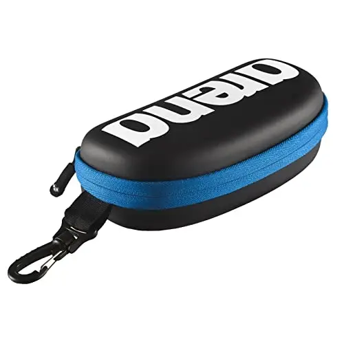 ARENA Unisex Adult Swim Goggle Case for Swimmers Protective Hardcover Carrying Case Clip for Backpacks 