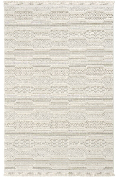 Ares 8801 Scandinavian Rug Living Room Rug Cream Rug Corridor Rug Cut Rug Runner Living Room Rug - 17