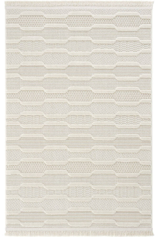 Ares 8801 Scandinavian Rug Living Room Rug Cream Rug Corridor Rug Cut Rug Runner Living Room Rug - 17