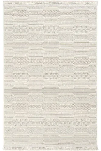 Ares 8801 Scandinavian Rug Living Room Rug Cream Rug Corridor Rug Cut Rug Runner Living Room Rug - COOL HALI (1)