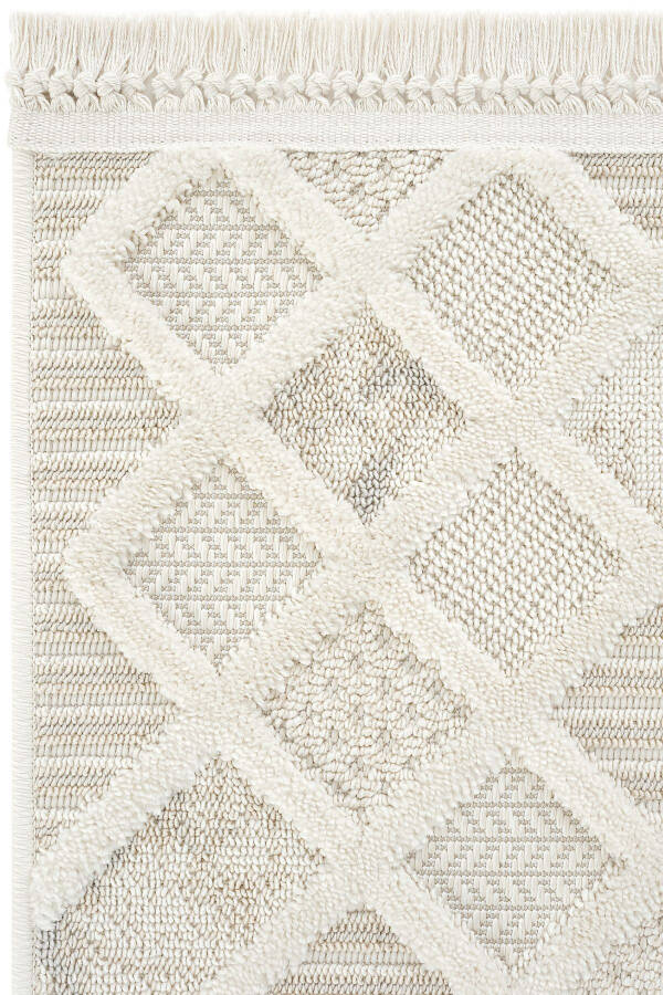 Ares 8802 Cream Carpet Scandinavian Carpet Living Room Carpet Corridor Carpet Cut Carpet Runner Living Room Carpet - 28