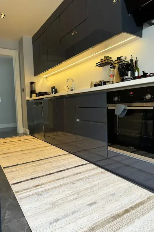 Ares 8803 Iskandinav Gilam Salon Gilami Bej Gilam Koridor Gilami Kesma Gilam Yo'lak O'tirish Xonasi Gilami-Bej 2 - 7