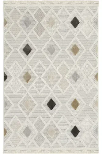 Ares 8804 Grey Carpet Living Room Bohemian Carpet Hallway Carpet Cut Carpet Runner Living Room Carpet-Grey - 1