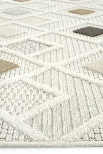 Ares 8804 Grey Carpet Living Room Bohemian Carpet Hallway Carpet Cut Carpet Runner Living Room Carpet-Grey - 7