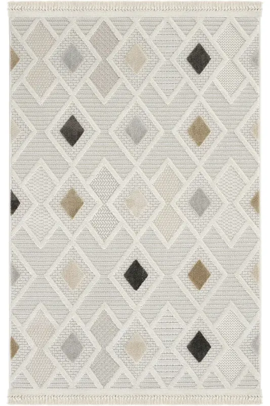 Ares 8804 Grey Carpet Living Room Bohemian Carpet Hallway Carpet Cut Carpet Runner Living Room Carpet-Grey - COOL HALI