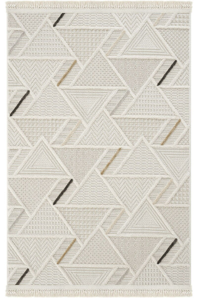 Ares 8805 Bohemian Rug Living Room Rug Cream Rug Corridor Rug Cut Rug Runner Living Room Rug - 25