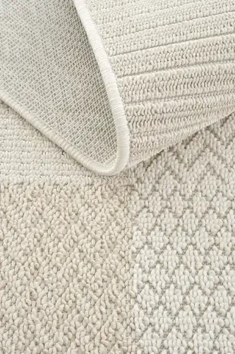 Ares 8806 Beige Carpet Living Room Rug Patchwork Rug Hallway Carpet Cut Rug Runner Living Room Rug-Beige - 8