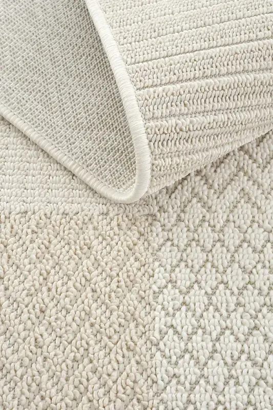 Ares 8806 Beige Carpet Living Room Rug Patchwork Rug Hallway Carpet Cut Rug Runner Living Room Rug-Beige - 8