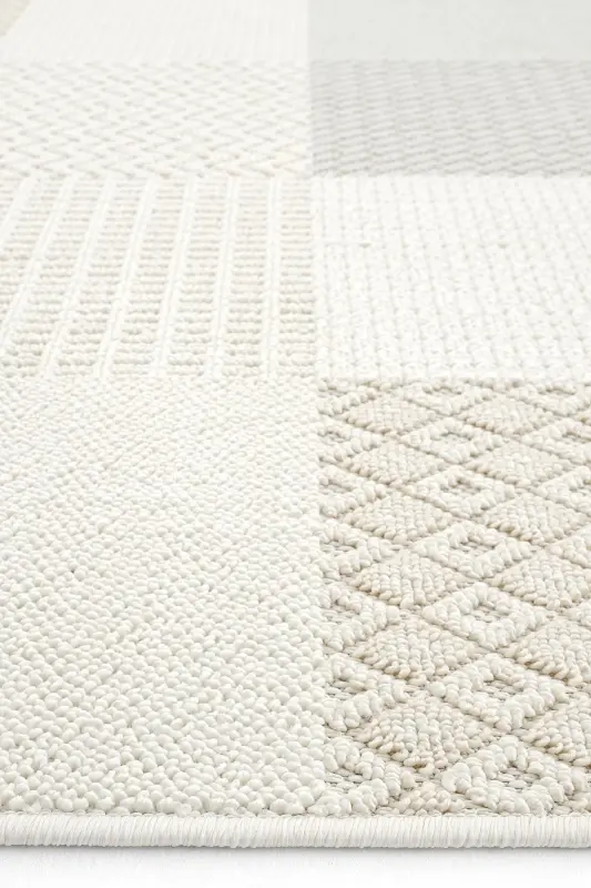 Ares 8806 Beige Carpet Living Room Rug Patchwork Rug Hallway Carpet Cut Rug Runner Living Room Rug-Beige - 15