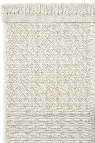 Ares 8806 Bej Gilam Salon Gilami Patchwork Gilam Koridor Gilami Kesma Gilam Yo'lak O'tirish Xonasi Gilami-Bej - 12