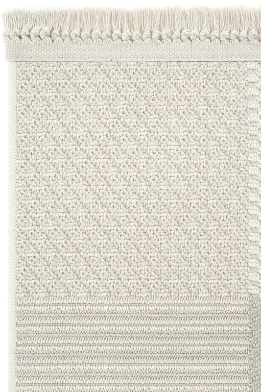 Ares 8806 Bej Gilam Salon Gilami Patchwork Gilam Koridor Gilami Kesma Gilam Yo'lak O'tirish Xonasi Gilami-Bej - 5